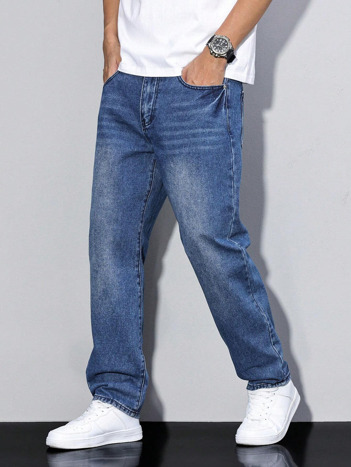 Daan – Jean Homme Uni Coupe Décontractée