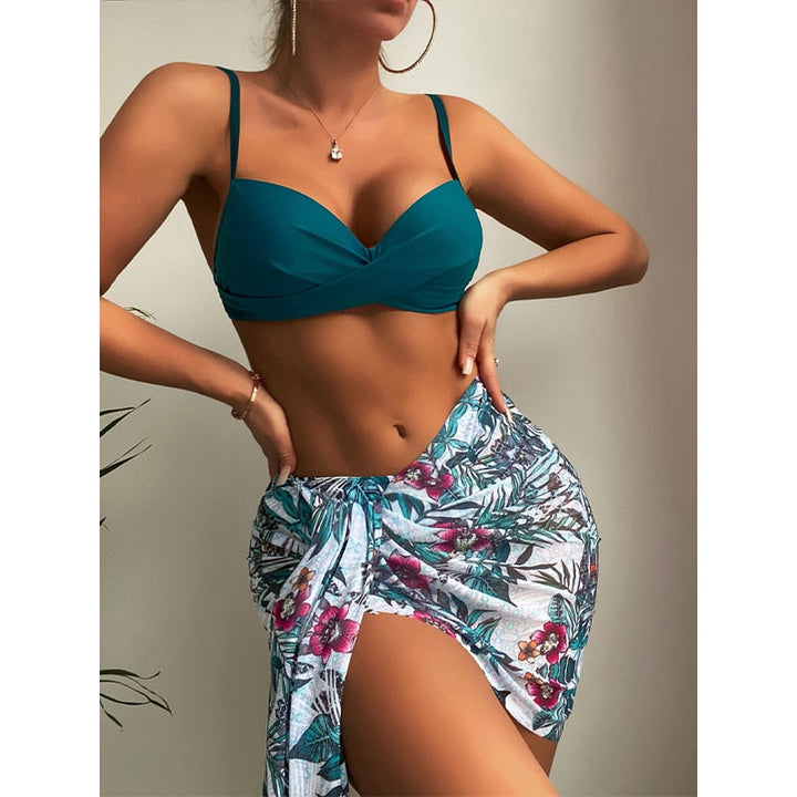 Dante | L'ensemble bikini 3 pièces coloré et sexy