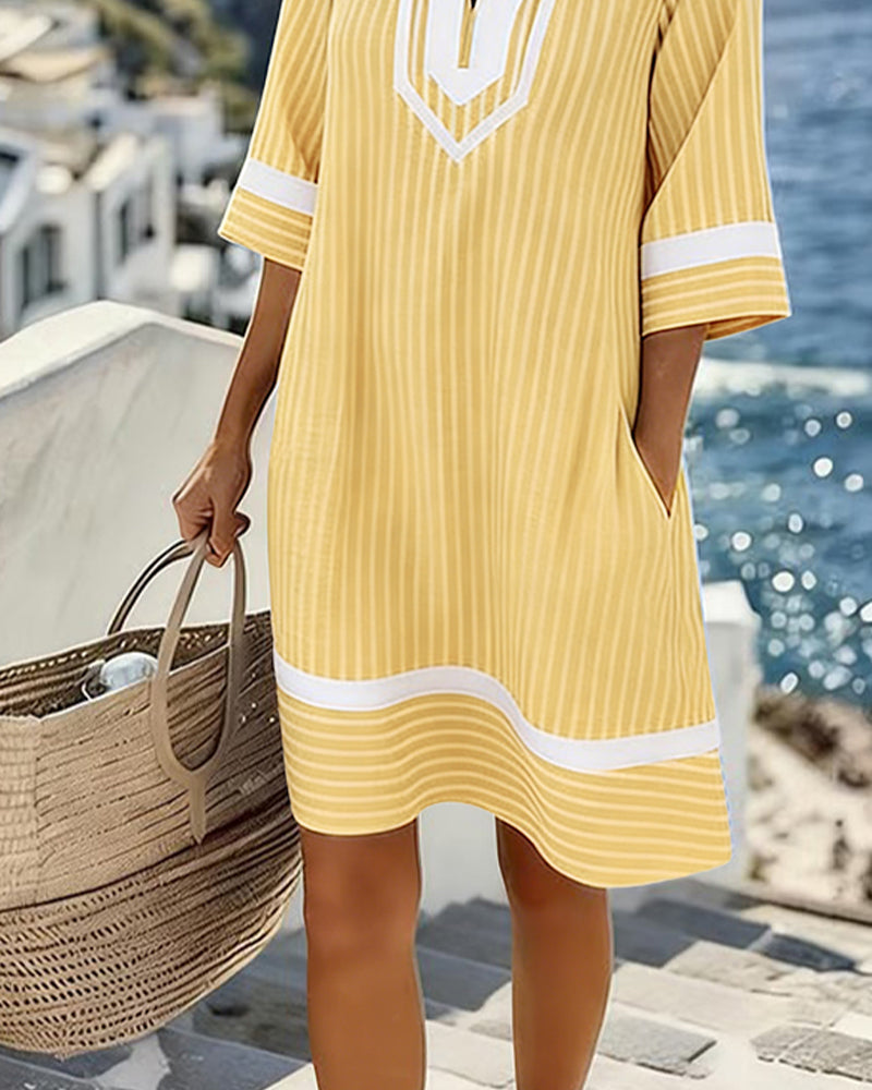 Mini Rayures – Mini-Robe Rayée