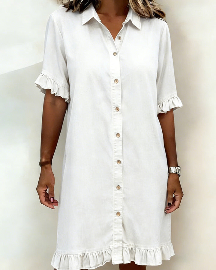 Denim Moderne – Robe Midi en Denim Moderne