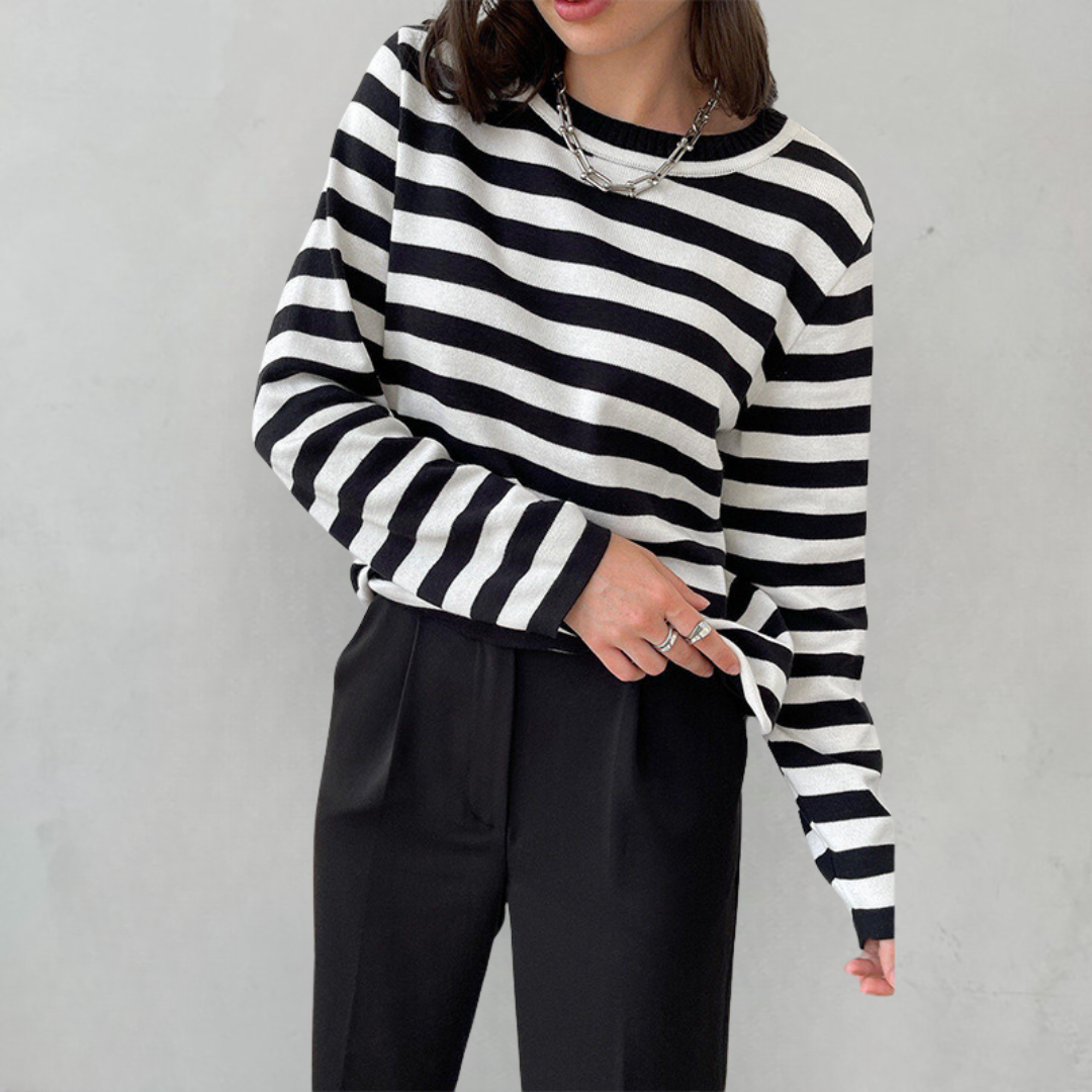 Elin – Pull Rayé Femme