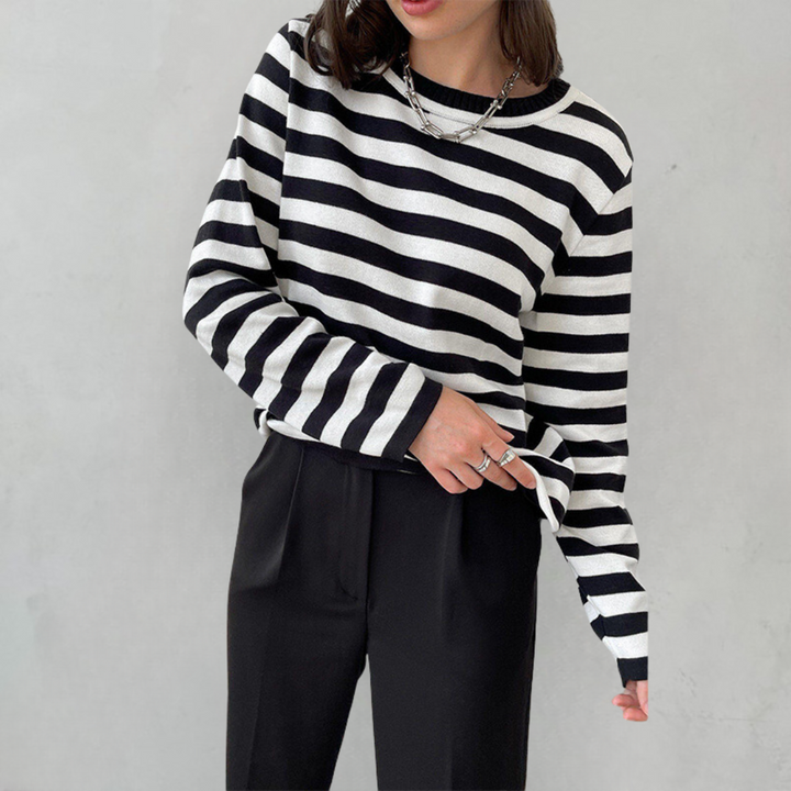 Elin – Pull Rayé Femme