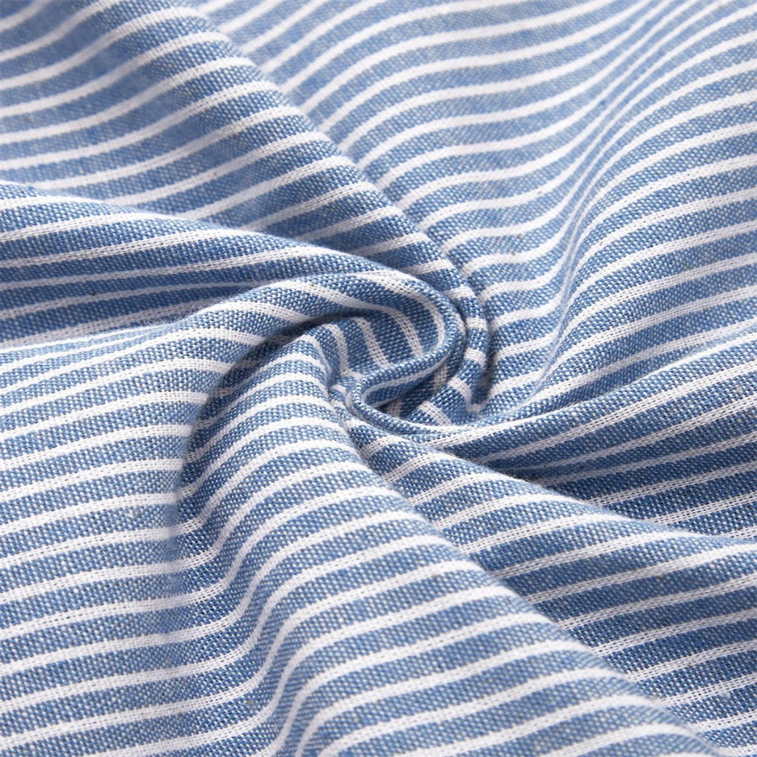 Rayures Chic – Robe Midi Rayée