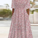 Pois Rose – Robe Midi à Pois