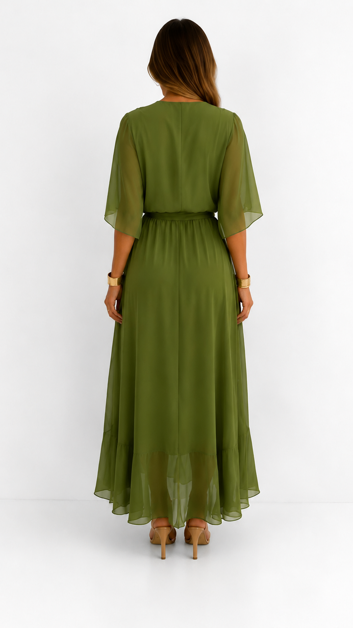 Plissée – Robe Plissée en Mousseline