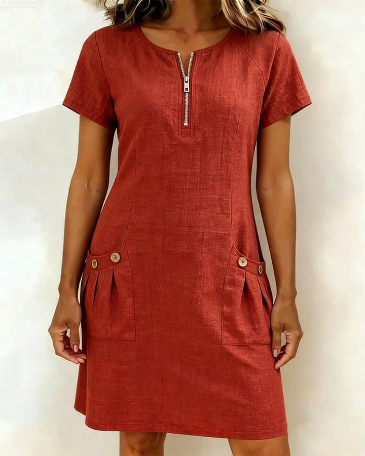 Naturelle – Robe en Mélange de Lin