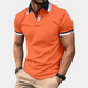 Polo élégant orange pour homme - Emiel