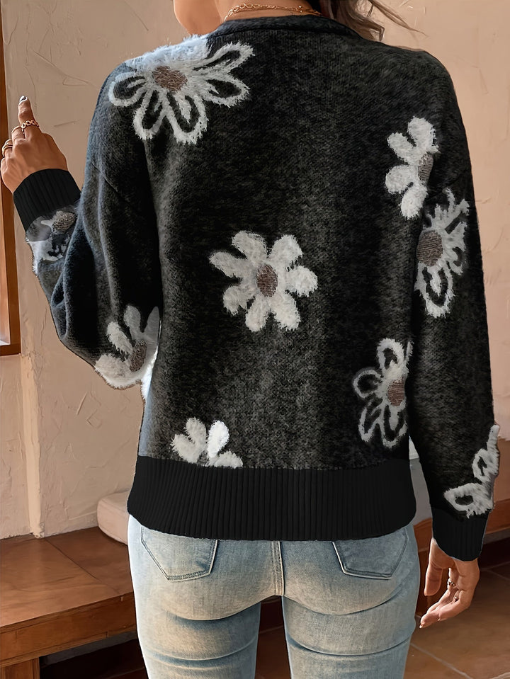 Emma – Cardigan à Motif Floral