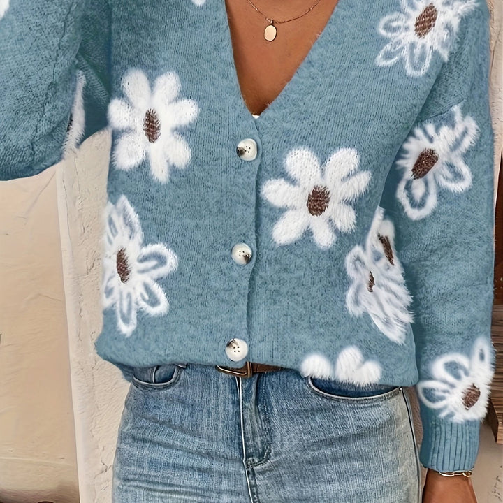 Emma – Cardigan à Motif Floral