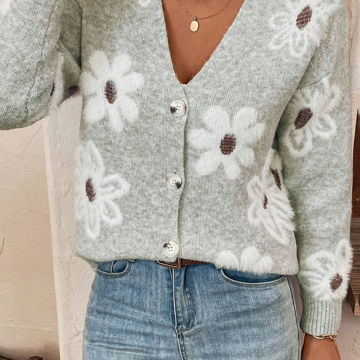 Emma – Cardigan à Motif Floral