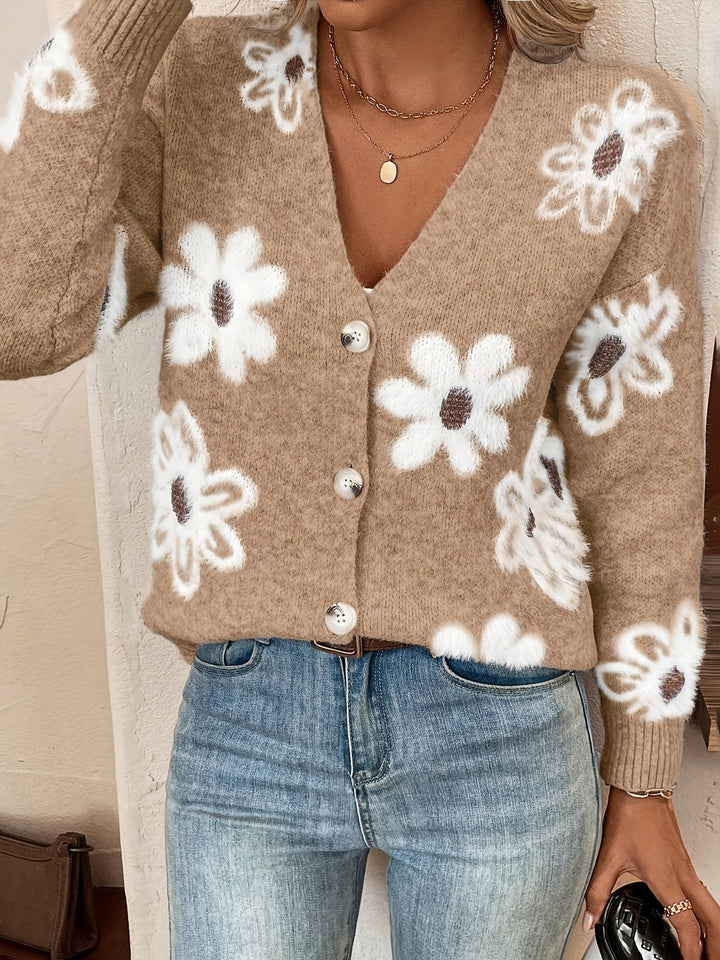 Emma – Cardigan à Motif Floral