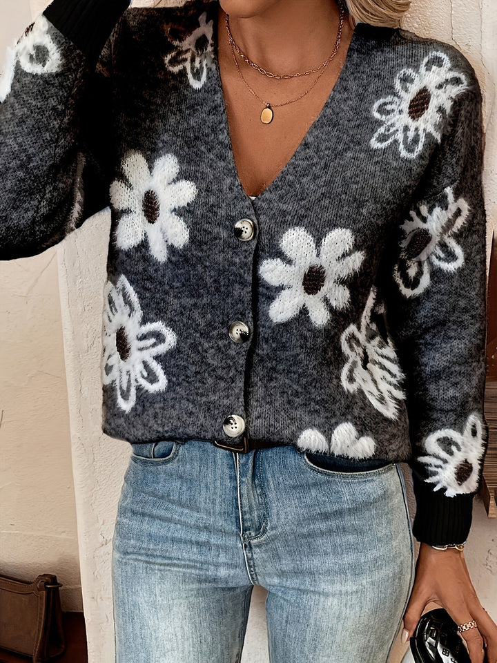 Emma – Cardigan à Motif Floral
