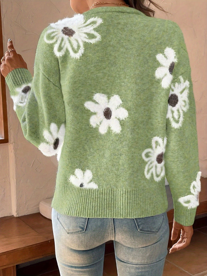 Emma – Cardigan à Motif Floral