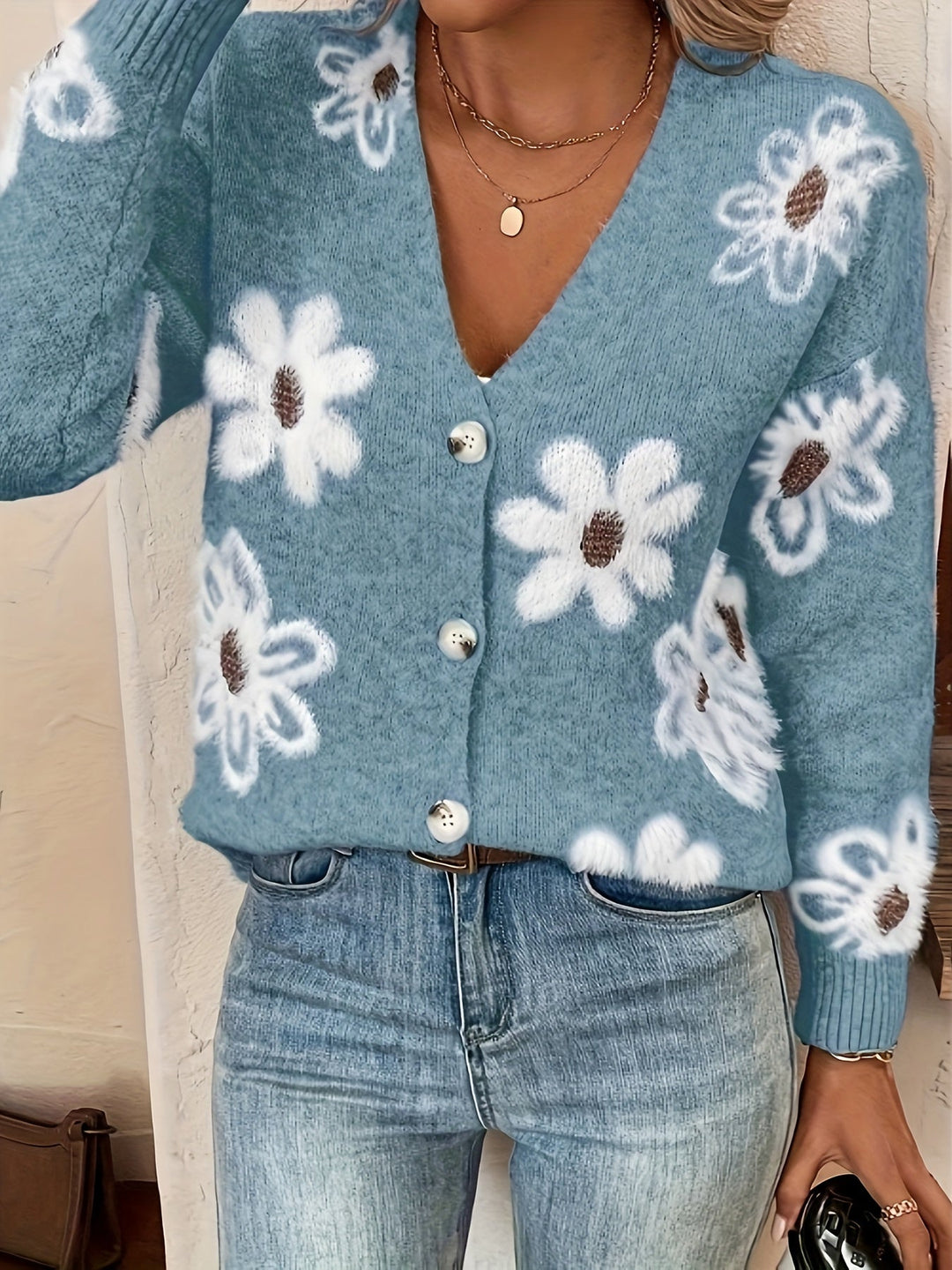 Emma – Cardigan à Motif Floral