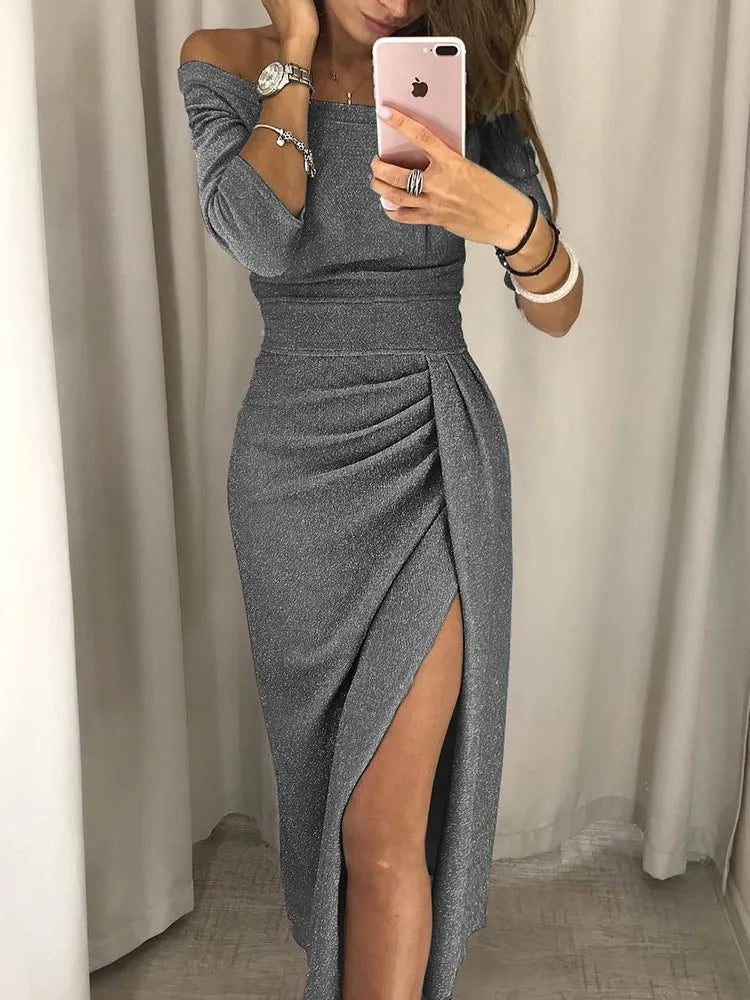 Esmée – Robe en Coton à Haute Fente