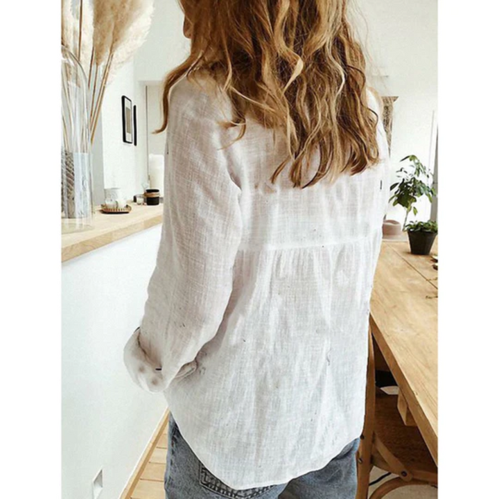 Eva – Blouse en Lin Confortable
