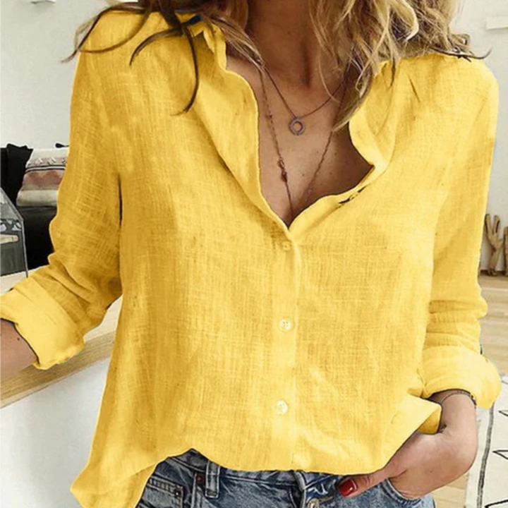 Eva – Blouse en Lin Confortable