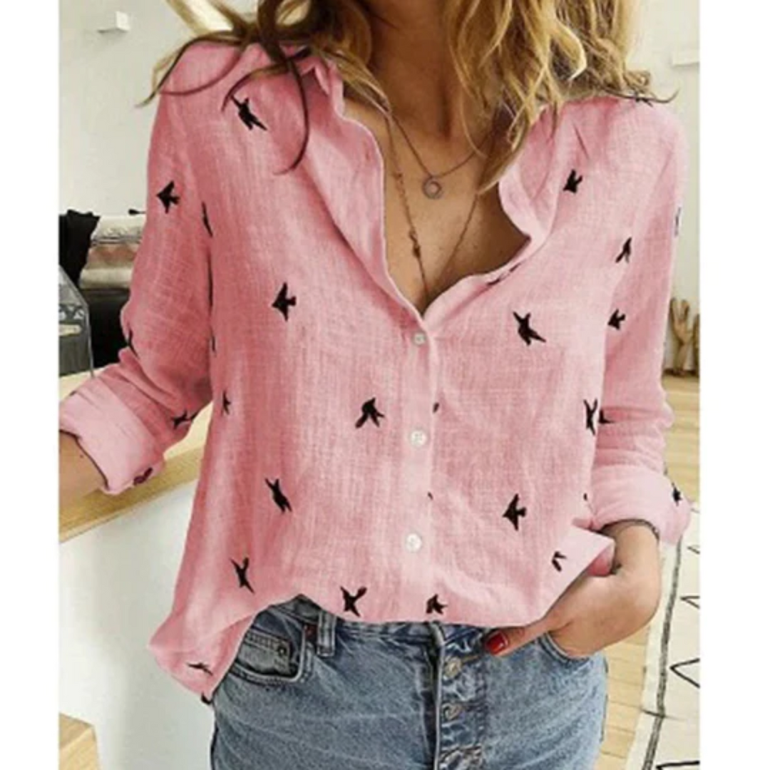 Eva – Blouse en Lin Confortable