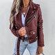 Eva – Veste en Cuir Doublée et Zippée