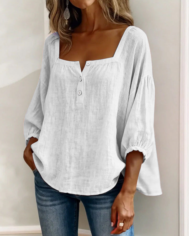 Lin Élégant – Blouse en Lin Élégante