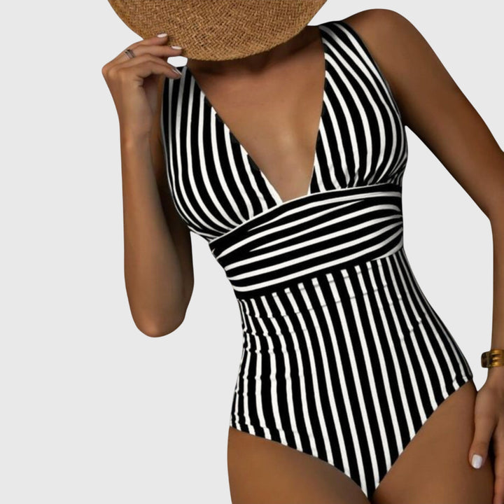 Rayures Maintien – Maillot de Bain Rayé à Armatures