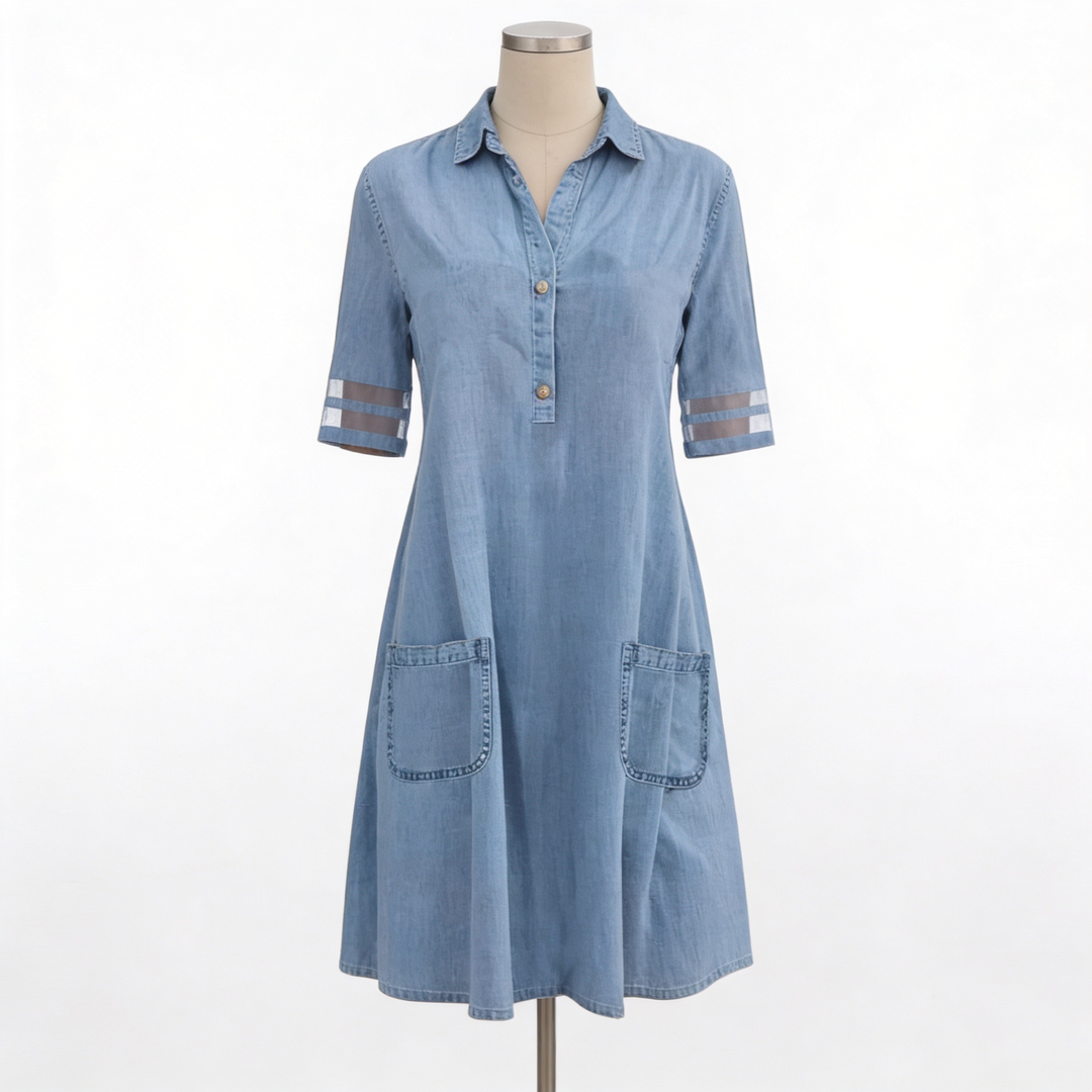 Denim Classique – Robe-Chemise Denim Classique