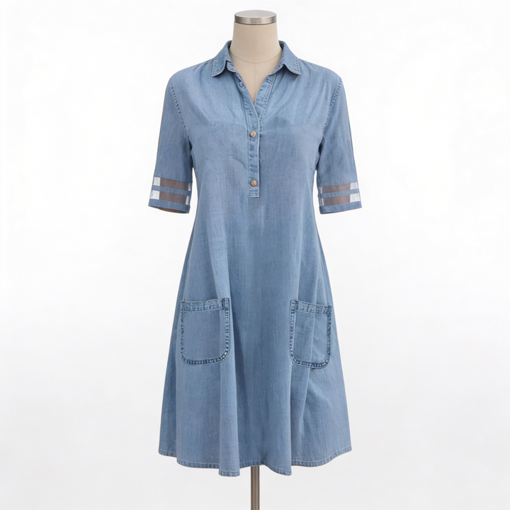 Denim Classique – Robe-Chemise Denim Classique