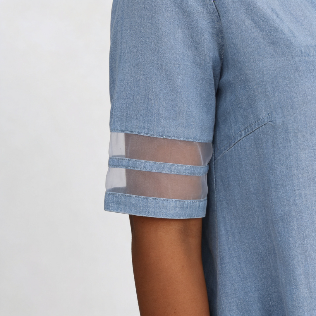 Denim Classique – Robe-Chemise Denim Classique