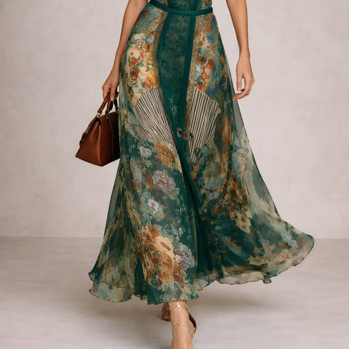 Anaïs – Robe Maxi Fleurie Esprit Bohème