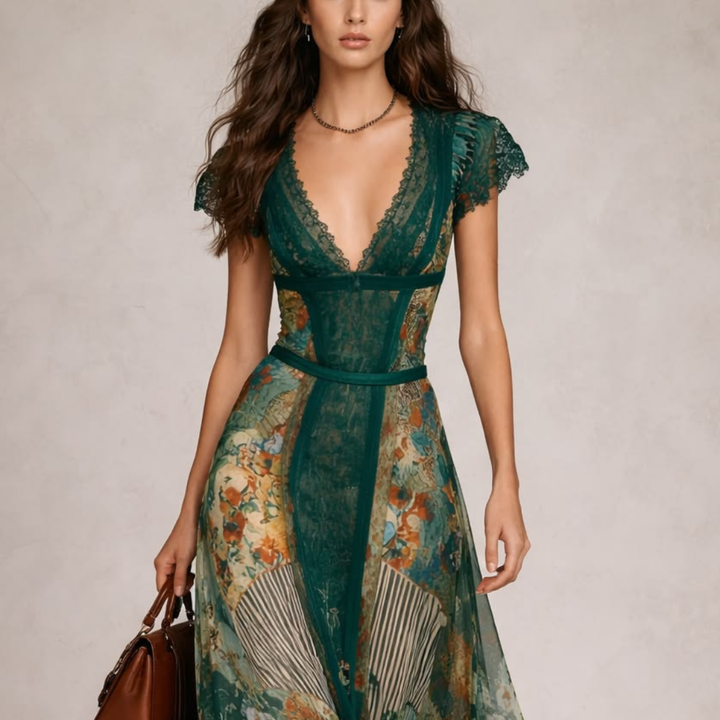 Anaïs – Robe Maxi Fleurie Esprit Bohème