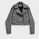 Liliana – Veste Simili Cuir Asymétrique à Ceinture