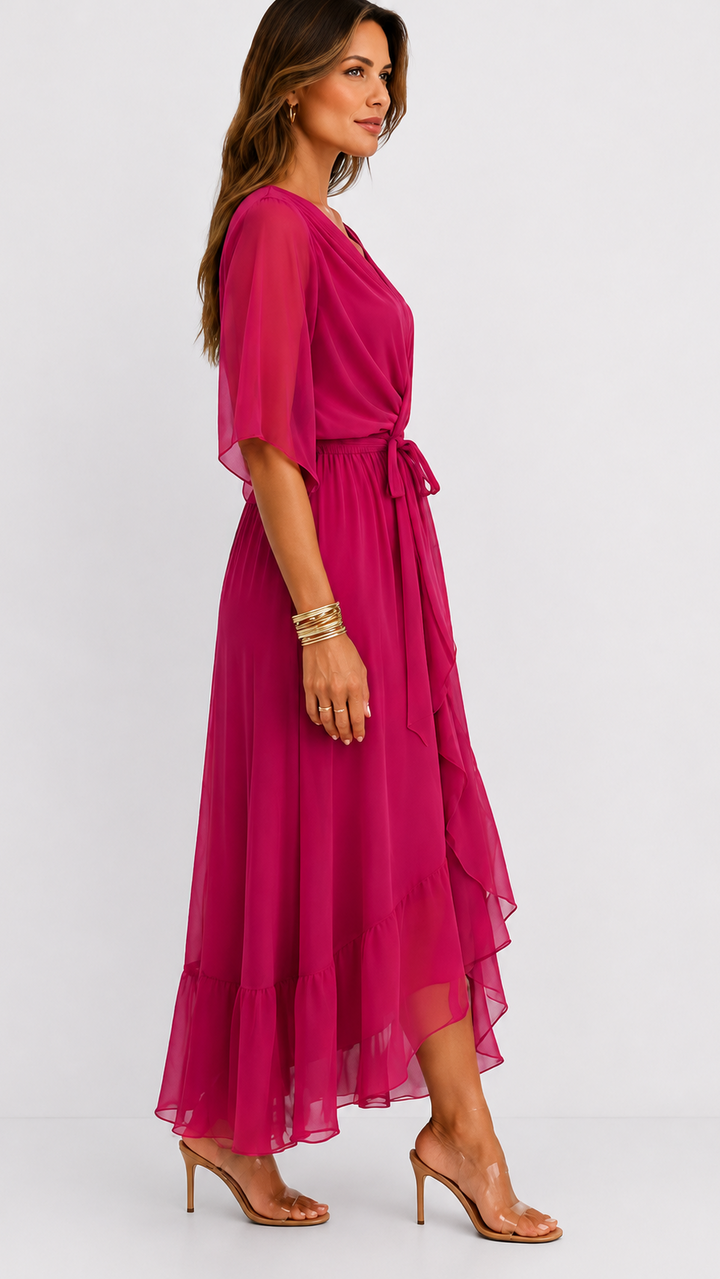 Plissée – Robe Plissée en Mousseline
