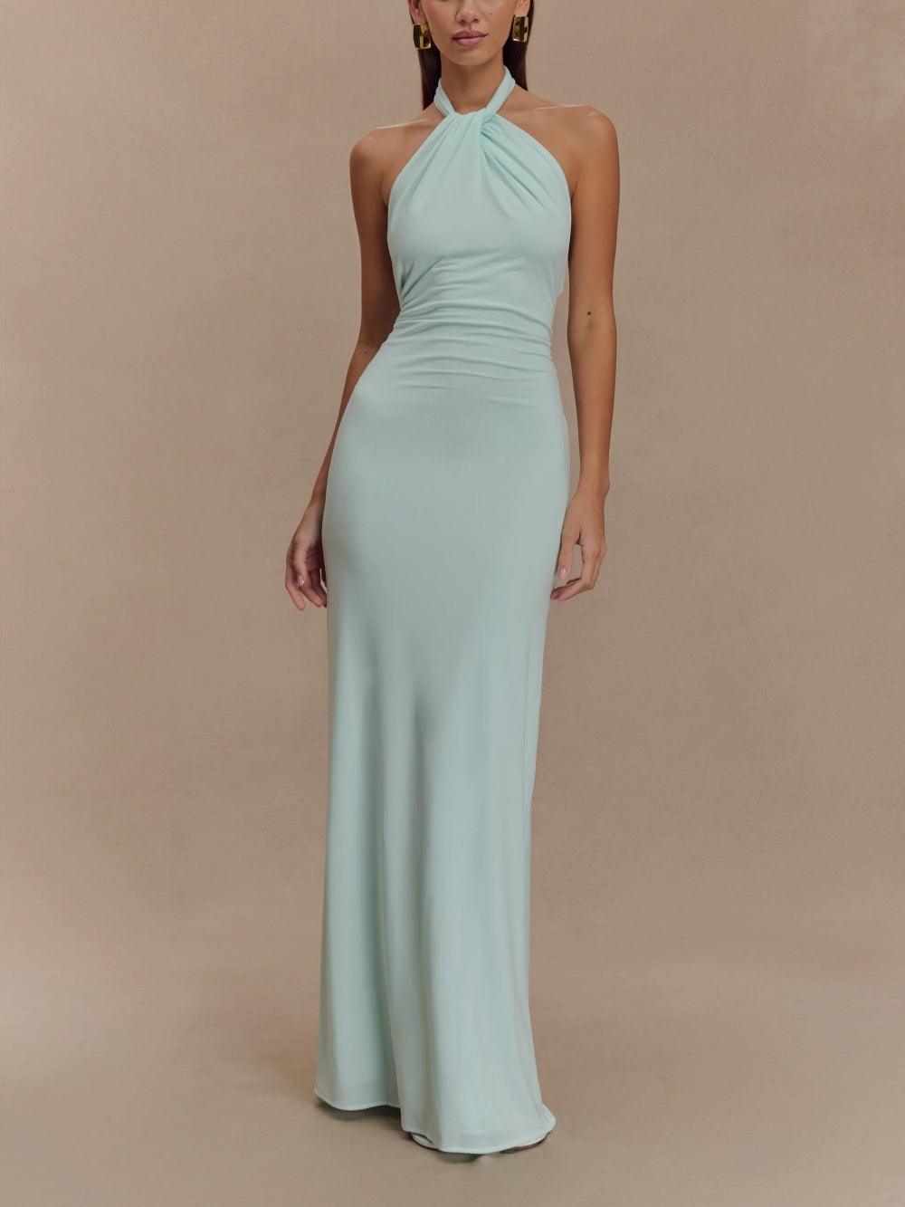 Océane – Robe Maxi Dos-Nu Ajustée