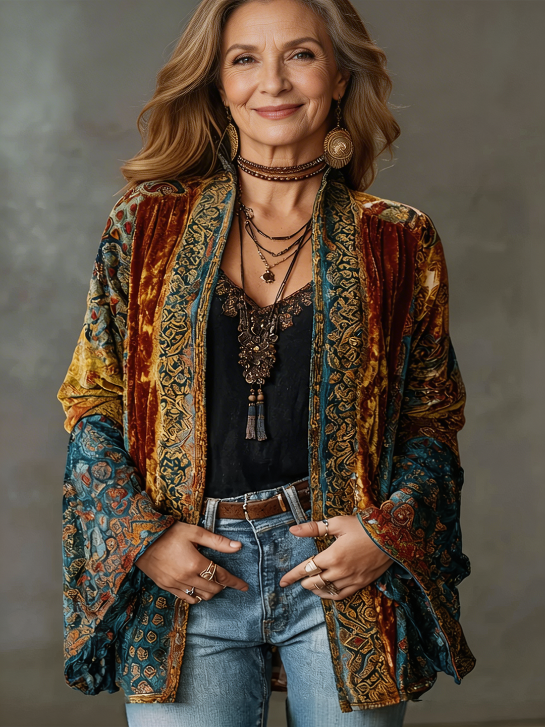 Flanelle Boho – Veste en Flanelle Bohème
