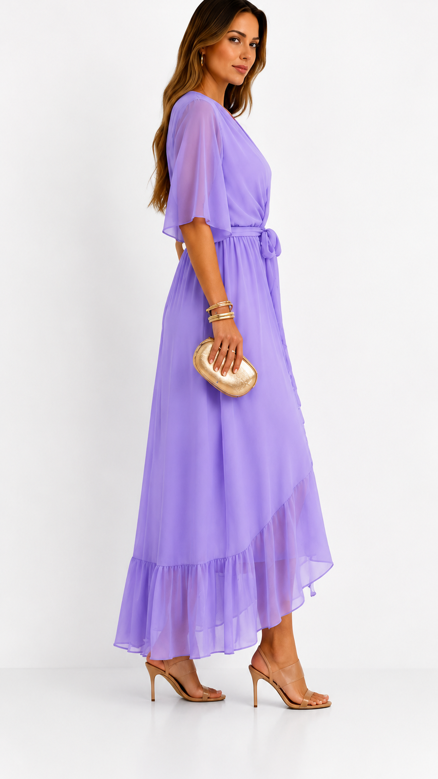 Plissée – Robe Plissée en Mousseline