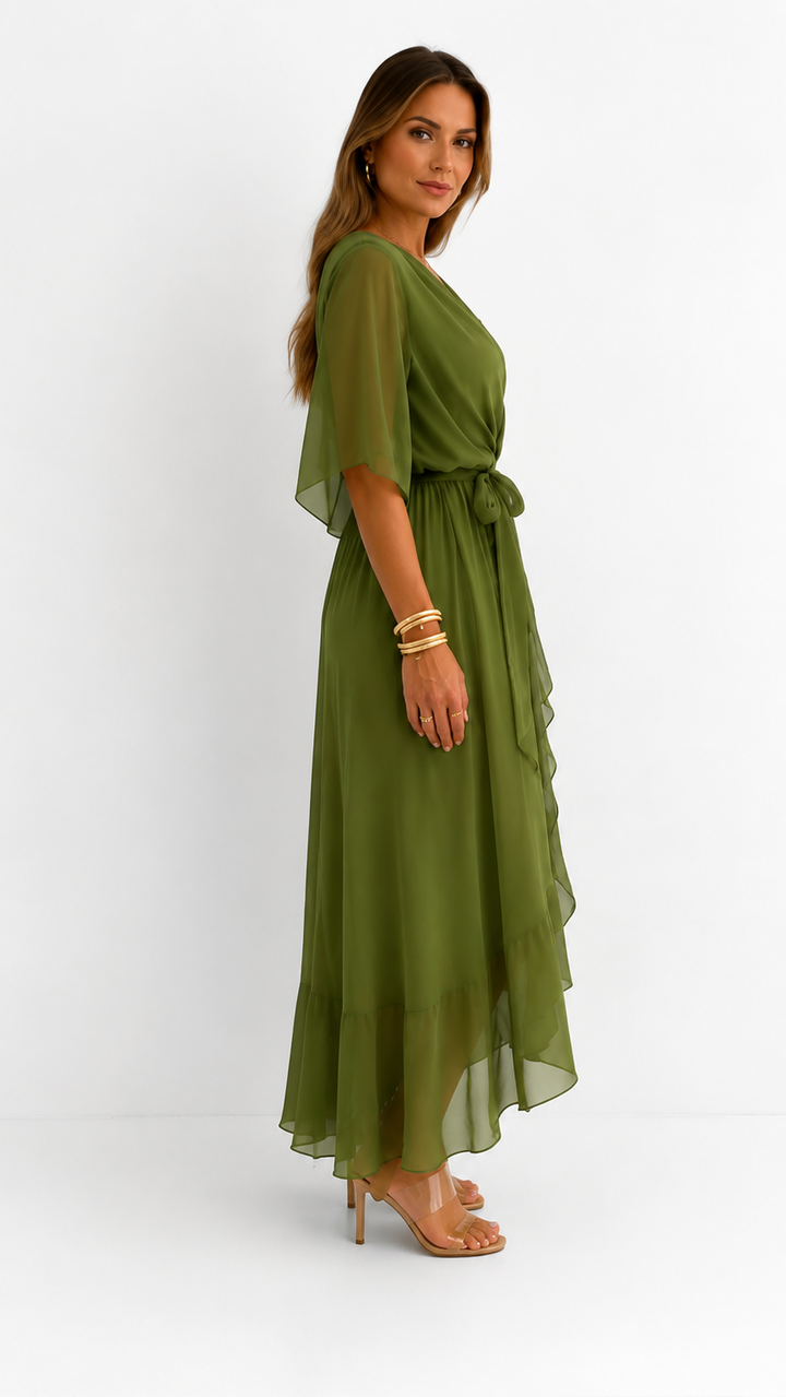 Plissée – Robe Plissée en Mousseline