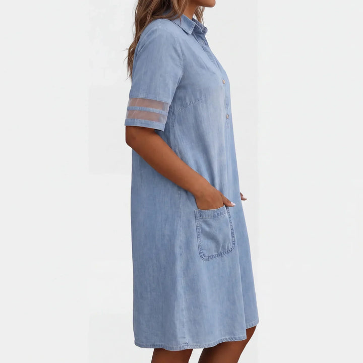 Denim Classique – Robe-Chemise Denim Classique