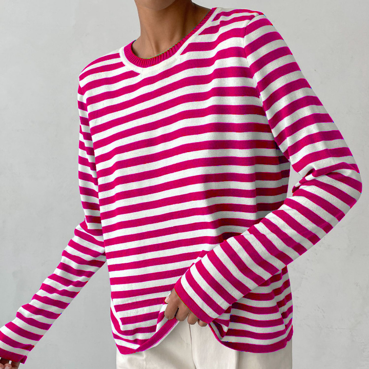 Elin – Pull Rayé Femme