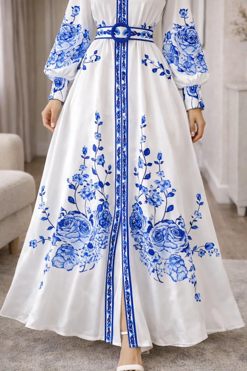Robe maxi à imprimé fleuri