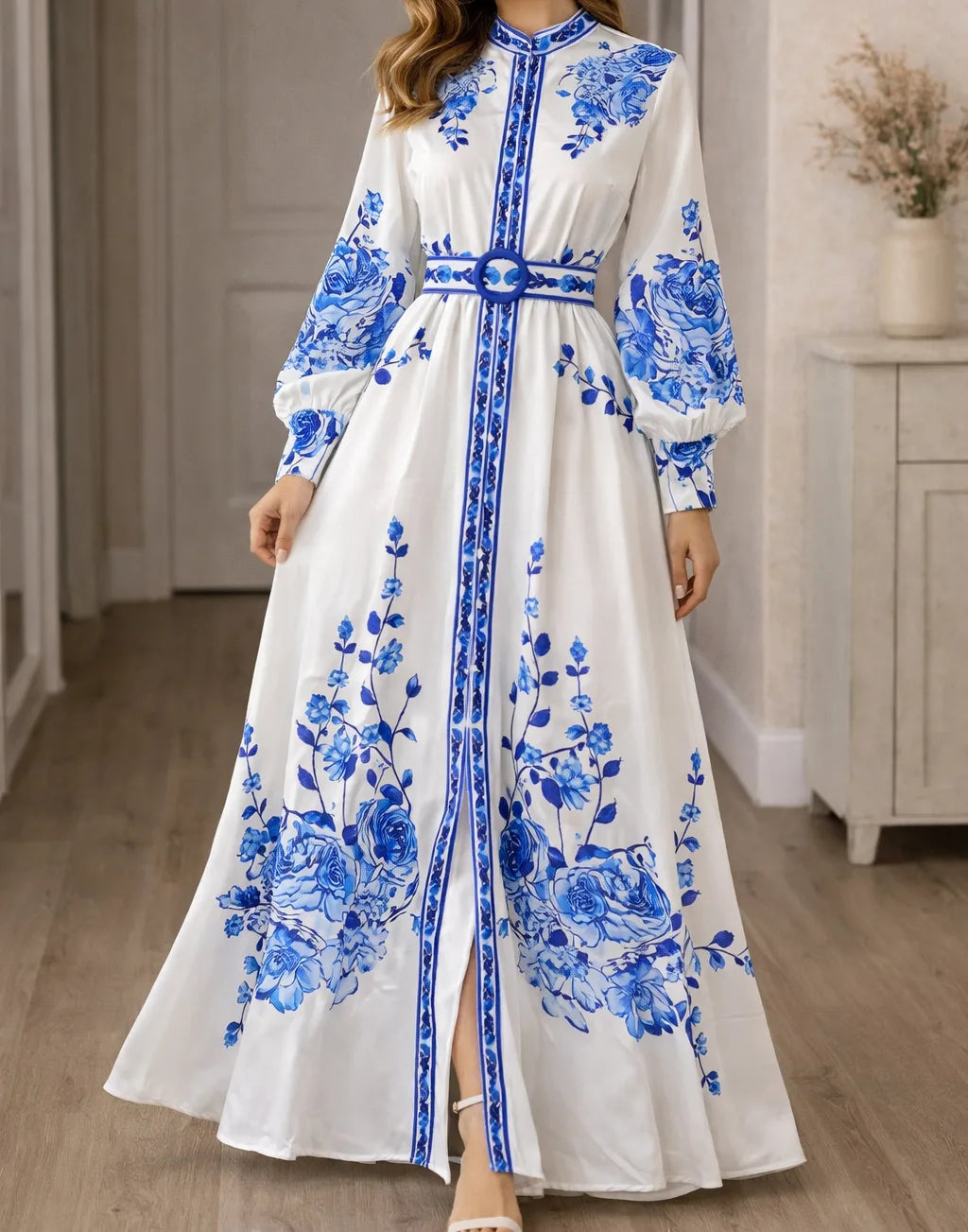 Robe maxi à imprimé fleuri