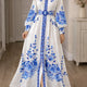 Robe maxi à imprimé fleuri