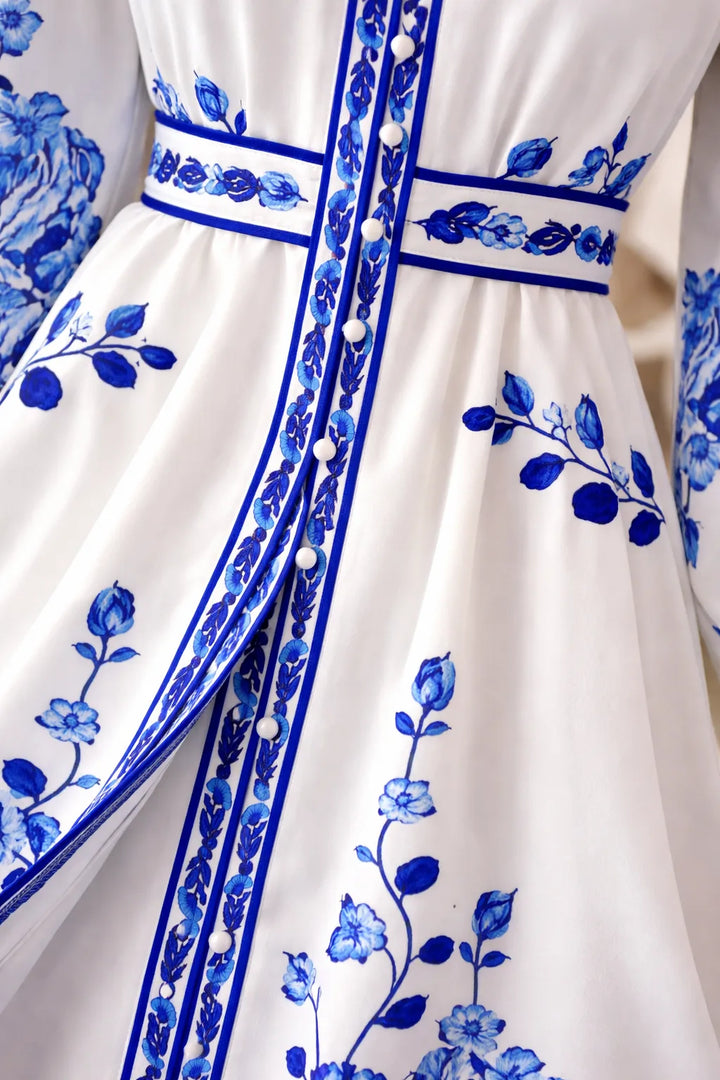 Robe maxi à imprimé fleuri