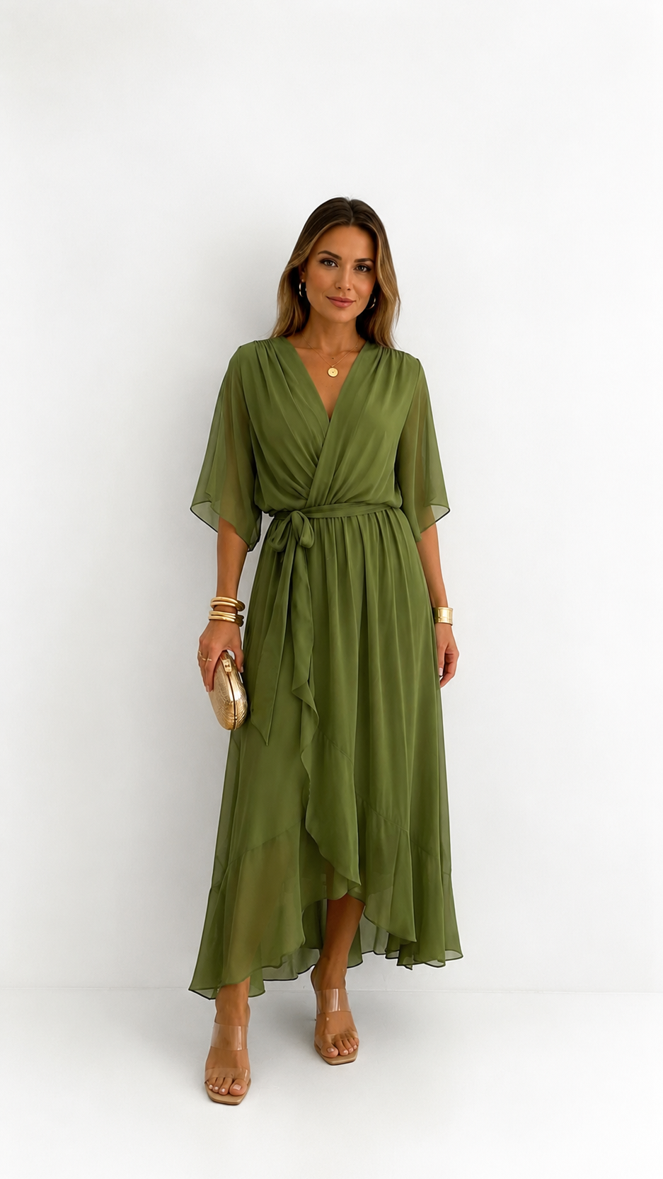 Plissée – Robe Plissée en Mousseline