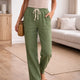 Pantalon large à taille haute