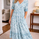 Robe midi fleurie