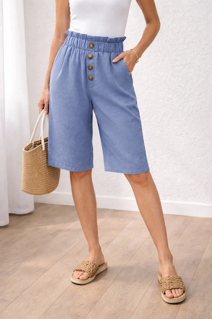Short bermuda taille paperbag