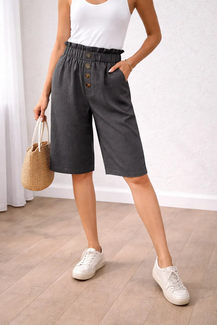 Short bermuda taille paperbag
