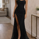 Robe longue à décolleté cœur