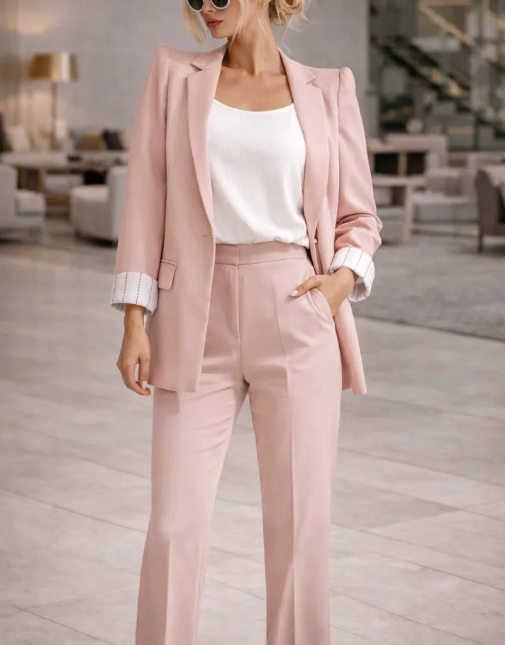 Ensemble tailleur pantalon fluide