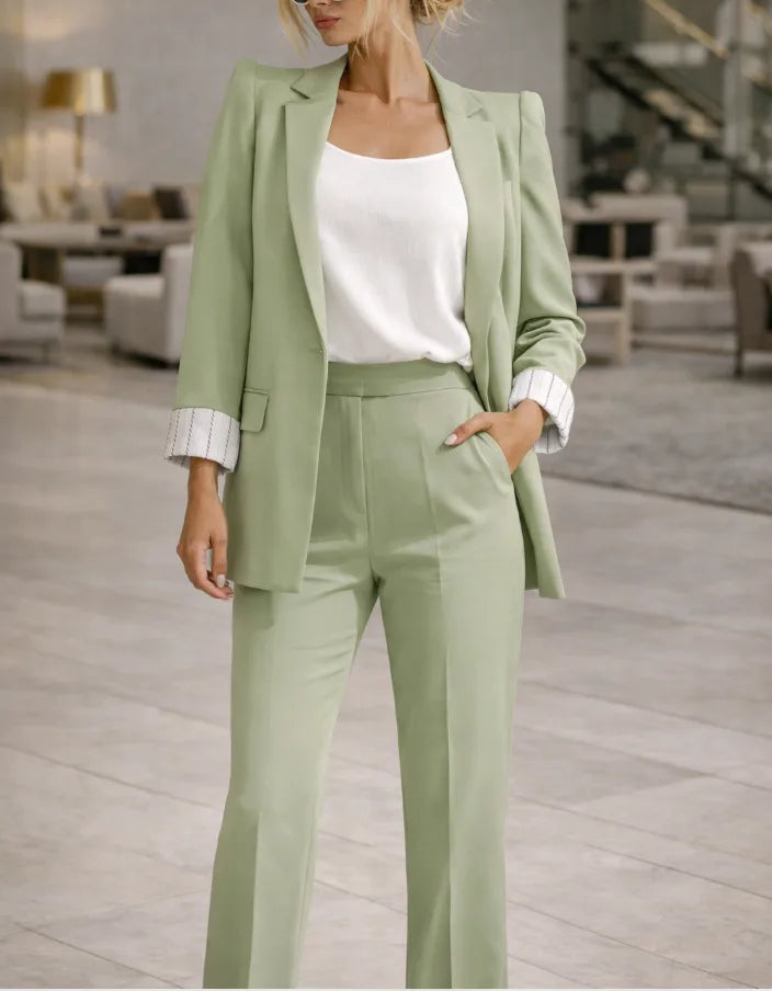 Ensemble tailleur pantalon fluide